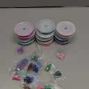 12 Rolls 120 Feet 4 mm Jewelry Making Chains Necklace Chains Jewelry Making Supplies Jewelry Chain Link Cable Chain Roll with 120 Lobster Clasps 50 Jump Rings for DIY Earring Bracelet, 12 Colors