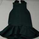 Shoulder Strap Sleeveless Fishtail Midi Bandage Dress for Women Bodycon Club Party Evening Dresses, Extra Small,  Gree