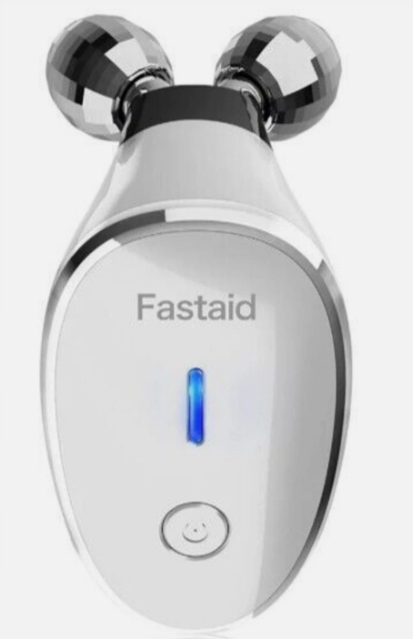 Microcurrent-Facial-Device, 5-in-1 Microcurrent Multifunctional Facial Massager, Face Roller Face Massager for Skin Care, White