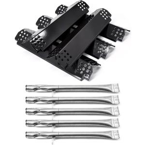 Replacement Parts for Nexgrill 720-0888S 720-0830X, 5 Pack Flame Tamer and Burners Replacement for Nexgrill 5 Burner 720-0888S Gas Grill