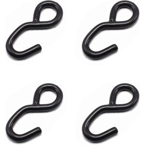 Universal Heavy Duty Ratchet Hook for Replacement Used on The End of Ratchet of Tie Downs, Ratchet Straps, Trailer Strap S Hook - 25mm x 800kg 4PCS