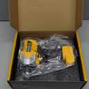 NATBEESY Cordless Impact Wrench Compatible with DeWalt 20V Battery: 1/2 Inch Hog Ring Impact Driver - High Torque - 1360N.m/1000Ft-lbs Cordless Impact Gun - Brushless Motor with LED Light - Tool Only