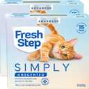 Fresh Step Simply Unscented Advanced Multi Cat Clumping Litter, 18.5 lb Each, Pack of 2