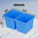 ColdCore Large Double Ice Block Mold  10lbs Big Ice Cube Molds, Reusable Steel Reinforced Silicone, Perfect Ice Maker for Cold Plunge, Ice Bath Chiller, Coolers, and Ice Tray - 1 Pack