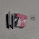 Stitch Gun for Clothes - Handheld Stitch Gun Quick Clothing Fixer - Tagging Gun - Includes 6 Needle, 1000 Black Fasteners & 1000 White Fasteners (Pink/Orange)