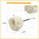 10pcs 1/8inch Cotton Polishing Buffing Wheel for Dremel Polishing Kit - Polishing Wheel or Silver Polish Wheel - Watch Polishing Kit - Jewelry Buffer Dremel