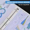 Sheet Protectors 100 Page,Page Protector 8.5" x 11" Upgraded Clear Plastic Page Protectors,for 3 Ring Binder, Top Loading Paper Protector with Reinforced Holes,Holds Multiple SheetsLetter Size