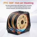 2026 New Creality Space PI Filament Dryer Plus, Dual-Spool 3D Printing Filament Dryer Box, Adjustable Temp 45-70, 360 Hot-Air & Real-Time Humidity Monitor, 12 Filament Presets