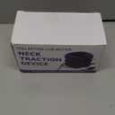 DIIKEN Cervical Neck Traction Device for Home Use Pain Relief,Neck Stretcher,Inflatable Support Neck Brace Adjustable,Neck Stress Relief&Relaxation Metal Valve TPU Liner with Air-Tightness(Dark Gray)