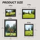 16 x 16 Pack Picture Frames Collage Wall Decor for Mounting or Tabletop Display, Picture Frame Set for Family, Multi Sizes Including 2pcs 11 x 14, 2pcs 8 x 10, 6pcs 5 x 7, 6pcs 4 x 6, Picture Frames Collage Black