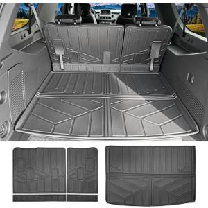 Cargo Liners for 2021-2026 Chevrolet Chevy Suburban/GMC Yukon XL Trunk Mat with 3rd Row Seat Back Cover Accessories, All Weather Rear Cargo Mat Backrest Protector(Only for XL,Not for Yukon)