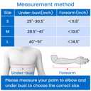 Velpeau Arm Sling Shoulder Immobilizer with Waist Strap, Ventilated & Breathable Design, Arm Support Brace for Shoulder, Rotator Cuff, Elbow, Hand injury (Mesh Version, Blue, Left, S: Bust 25-30.5)
