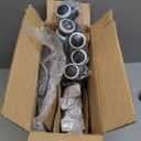 Swivel Rolling Stool with Wheels Height Adjustable Stool Chair Drafting Chair with Backrest Black