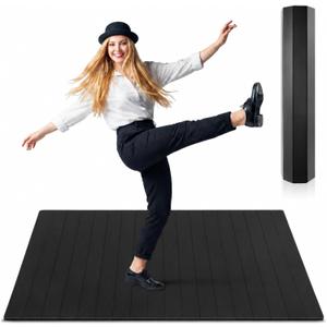 Foldable Tap Dance Floor Mat for Tap Dancing 3.22 x 4 ft