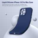 Nillkin for iPhone 16 Pro Max Case with Camera Protection & Stand, Compatible with MagSafe, Shockproof Silicone Slim Phone Case iPhone 16 Pro Max, Soft Anti-Scratch Microfiber Lining, Midnight Green