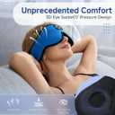 Voerou Sleep Mask Bluetooth 5.4 Headphones, Eye Masks for Sleeping with Ultra-Thin Stereo Speakers, Sleeping Mask Wireless Earbuds for Men Women Sleep, Cool Tech Gadgets for Teen Boys