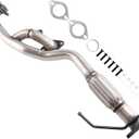 409 Stainless Steel Exhaust Stainless Y Flex Pipe Compatible with