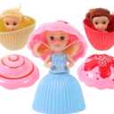 3pcs Cupcake Princess Doll Magic Toys for Baby Girls Random Color