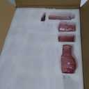 Glass Bud Vases Set of 16 - Pink Assorted Small Mini Glass Vases for Flowers, Crystal Vintage Vase Set, Bulk Centerpieces for Table Dcor, Wedding, Home and Events (Pink, 16 Pcs)