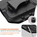 IWB Kydex Light Holster Compatible with Glock 43X MOS w/Streamlight TLR-6, Friction Retention Level I Holder, Optic Cut Belt Carry, Black