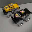 Light-Up Monster Truck Toys (2-Pack)  Push-&-Go Cars with Glowing Wheels  Birthday Gift for Toddlers, Boys & Girls Ages 3+  Durable Friction-Powered Trucks  Batteries Included