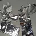 4 Pack Silver Star Balloons & Some Letters And Numbers (2,2,5,5,5,L,V,V,A,F