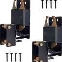 HILLMASTER 2 Pack Heavy Duty 2 Way Farm Gate Latch, Two Way Fence Gate Latch for Metal Gates Livestock Cattle Gate Latches Gate Hardware for Horse Corrals, Ranches(Screws and Instructions Included)