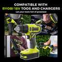 2-Pack 18V 3.5Ah Replacement for Ryobi 18V Battery, Compatible with Ryobi One+ Power Tools and Chargers, Li-Ion Batteries with LED Indicator, Fits P102 P103 P104 P105 P107 P108 P109