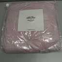 The Connecticut Home Co Throw Blanket Soft Fluffy Room Decor, Cozy Warm Throws for Bed, Couch, Gifts for Women, Bedroom Cute Aesthetic Blankets Shag and Sherpa, 65x50, Dusty Rose