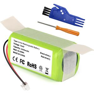 Replacement RVBAT850 Battery for Shark Ion R75, RV761, RV850C, RV1000S, RV1100VL, RV1001AE, UR1000SR, RV700_N, RV720_N Vacuum Cleaners (2-Prong Connector,NOT for 3-Prong Connector)