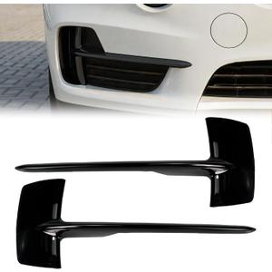 Front Bumper Grille Cover for BMW X5 F15 2014-2018, ABS Lower Bumper Face Bar Trim Left & Right, Replaces 51117303113 51117303114 BM8261234 BM8261233, Black