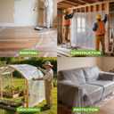 2 x Plastic Sheeting (10' x 25') Long, 3 Mil (2 Pack) - UV Protection Poly Sheeting Polyethylene Film, Heavy Duty Greenhouse Plastic Sheeting