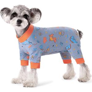 Dog Surgery Recovery Suit, Dog Onesie for Surgery Female Male Dogs, Dogs Pajamas Long Sleeve, Small Dogs Onesie, Abdominal Wound Bandages Surgical Suit, Cat Recovery Suit for Shedding Skin Disease