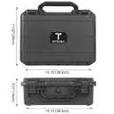 TIFFDADA Protective Hard Shell Carrying Case Compatible with Nintendo Switch 2 (2025), Waterproof Travel Bag Holds NS2 Console, Pro Controller, Dock, Joy-con Grip, Power Adapter and Other Accessories (Black)