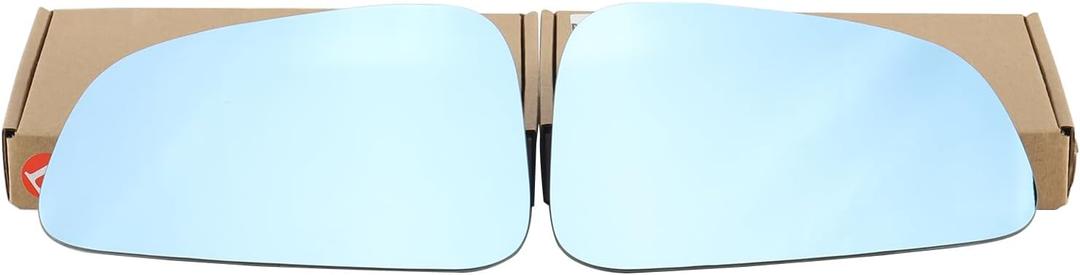 2Pcs Side Mirrors for Tesla Model X 2016-2025 Wide Angle Anti Glare Heat Defogging Blue Lens with Backing Plate