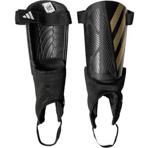 adidas Unisex-Adult Tiro Soft Ground Match Shin Guards (Small, Black/Gold Metallic/White)