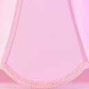 GO&SO 2-Piece Pink Scalloped Lamp Shades, 6" Top x 13" Bottom x 10.6" Vertical Height - Bell Shades for Table & Floor Lamps, Easy Assembly