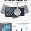 NO.1 Magnetic for Samsung Galaxy Z Fold 5 Case Compatible with MagSafe [Military Shockproof][Translucent Matte][Anti-Fingerprint] Slim Soft Silicone Bumper for Fold 5 Case,Space Black