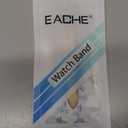 EACHE Classical Thin Leather Watch Bands for Ladies, Genuine Leather Watch Straps for Women & Mens 12mm 14mm 16mm 18mm 20mm More Colors (Black-Silver Buckle)