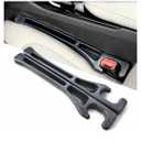 2 Pack Car Seat Gap Filler Stopper/Catcher, No-Drop Seat Guard Insert Between Seat and Console Black Car Accessories Auto Crevice Blocker Pad Plug Seat Gap Guard YMT-A02
