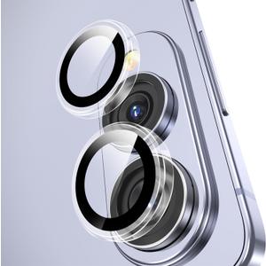 YWXTW Designed for Samsung Galaxy S25 Edge Camera Lens Protector, Individual Anti Scratch HD Clear Case Friendly Tempered Glass Camera Cover Screen Protector, 1 Set