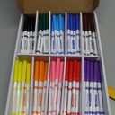Officygnet 160 Count Washable Markers Bulk, 10 Assorted Colors, Conical Tip with Fine & Broad Line Coloring Marker for Kids, Markers Bulk for Classroom, School Art Supplies, Back to School Essentials