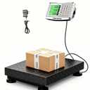 660 lbs Industrial Digital Platform Scale 15.7"x19.6" Dual Display