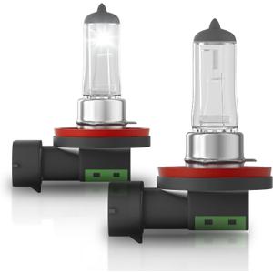 H11 Headlight Bulbs, 12V 55W, 4000 Lumens, 3800K, Halogen Light Bulbs, No Glare, Headlight Bulbs High and Low Beam, Fog Light Bulb,Head Light Bulb for Car, Pack of 2 (H8/9/11)