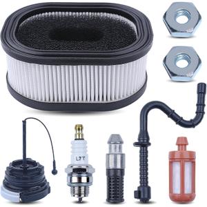 Air Filter Tune-Up Kit for Stihl MS441 MS460 MS660 066 064 046 044 088 MS440 Chainsaw, MS441 Air Filter Service Kit with Fuel Filter Line Bar Nut Gas Cap Parts Replace 0000 120 1654