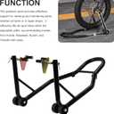 Motorcycle Stand Front Wheel Lift Fork Swingarm Stands Forklift Black