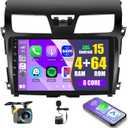 [8 Core 4G+64G] Radio for Nissan Altima 2013-2015, 10.1 Inch IPS Touch Screen for Altima Car Stereo with Wireless Carplay Android Auto, Bluetooth 5.0, 32 EQ, GPS, 5G WiFi, 59UI + Backup Camera