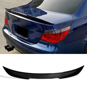 KHK E60 Rear Spoiler, Gloss Black Rear Trunk Spoiler Wings, ABS Material M4 Style Rear Spoiler Wing Lid Fits for 2004-2010 BMW 5-Series E60 M5 Sedan