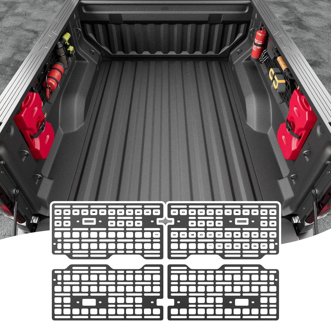 5FT Side Bed Molle Panel Compatible with 23-25 Chevy Colorado GMC Canyon Bed Panel System Replacement for 2023-2025 Chevy Colorado Accessories(Side Bed Molle Panel)
