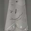 Door Stopper - 3.14" White Door Stoppers for Wall (8 Pack), with Heavy-Duty Adhesive - Wall Protector & Shock-Absorbent Protectors from Door Knobs - Prevents Scratches on Walls & Doors